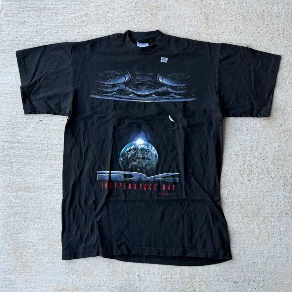 Vintage 1996 Independence Day ID4 Movie Promo Shirt Stanley Desantis XL NWOT